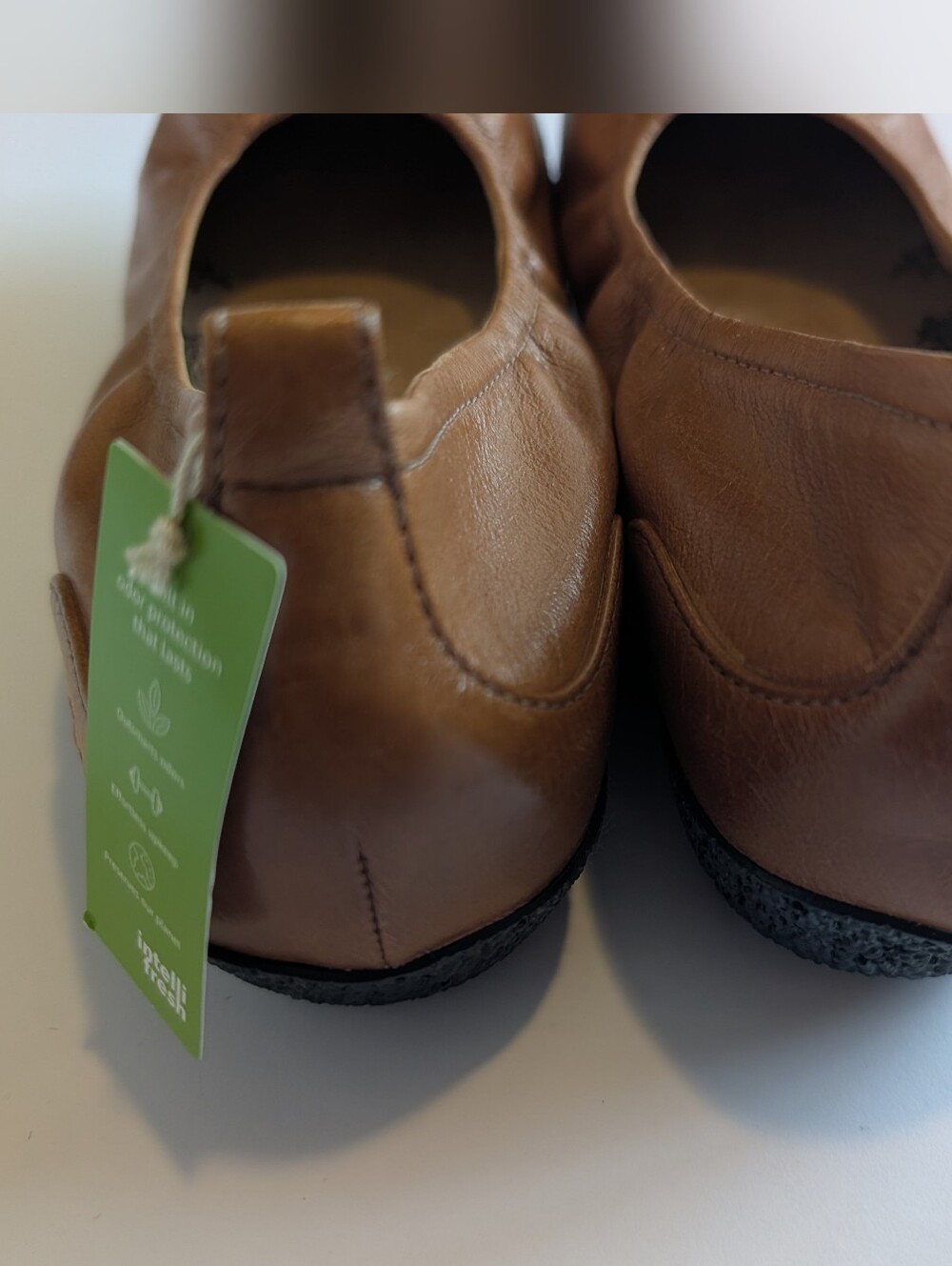 TAOS Women's Size 8.5 Chit-Chat Caramel Brown Leather Ballet Flat Comfort - Picture 3 of 14